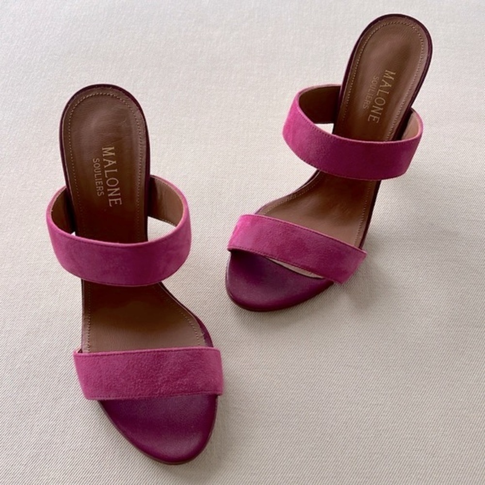 Malone Souliers Gold Heel Sandals - Picture 9 of 10